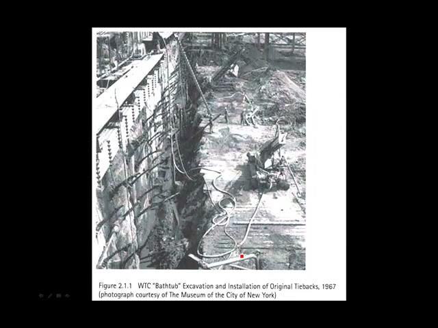 World Trade Center original slurry wall detail